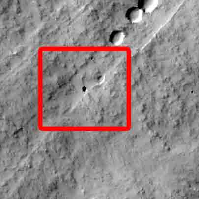 发现的火星洞穴(资料图片) 发现的火星洞穴(资料图片)